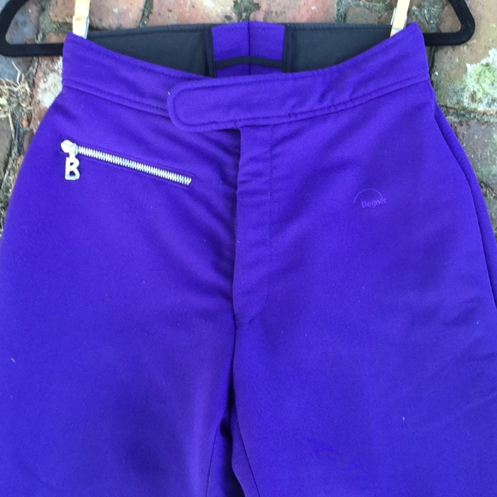 Vintage Bogner ski snow pants size medium Purple